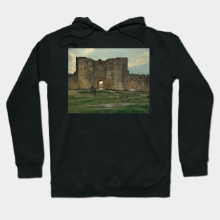 Porte de la Reine at Aigues-Mortes by Frederic Bazille Hoodie